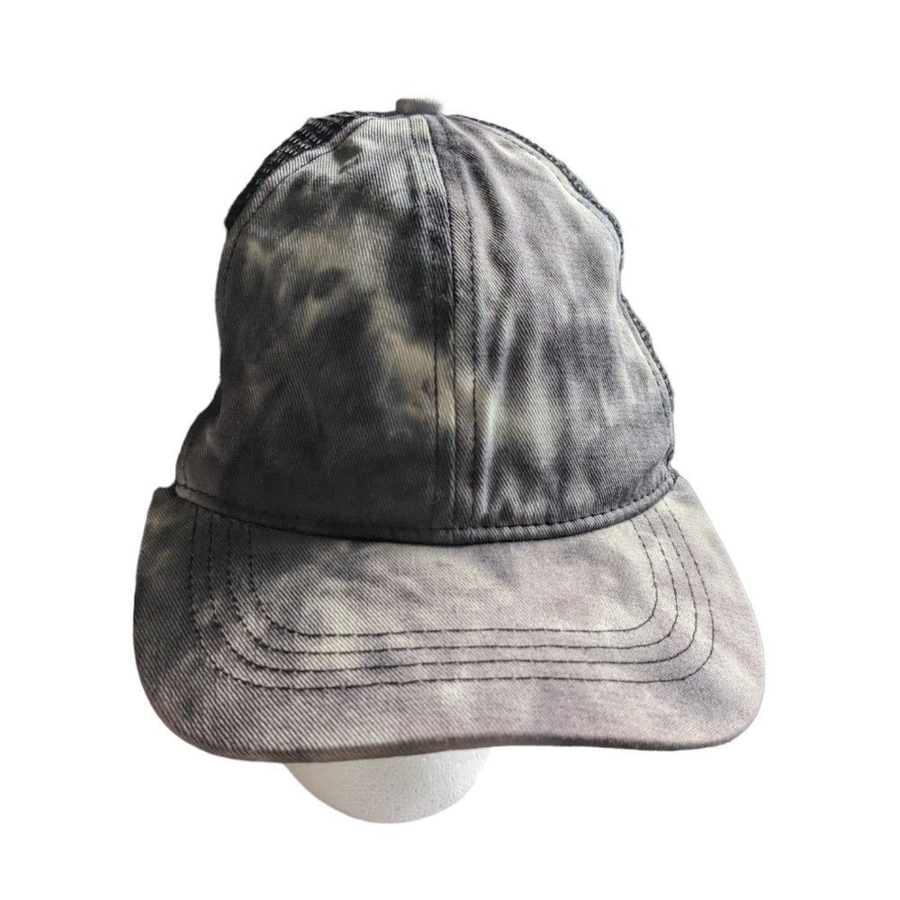 🛍️3 for $10 NWOT gray tie dye trucker hat